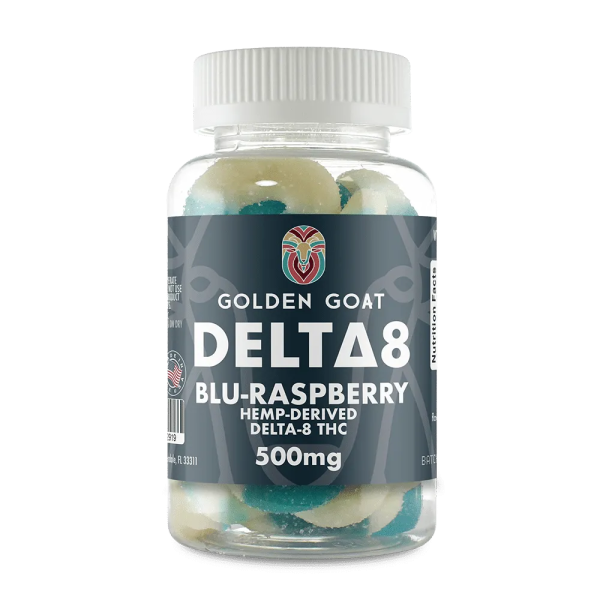 Delta 8 Gummies 500mg – Blue Raspberry Rings